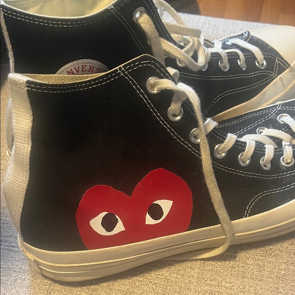 Comme des Garçons PLAY x Converse Chuck 70 High Tops - Picture 3 of 7